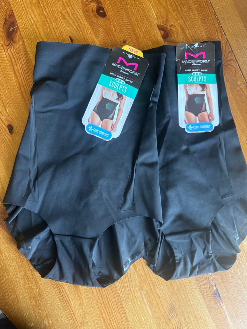Maidenform Sculpt High Waist Briefs - Black (2 Pack)